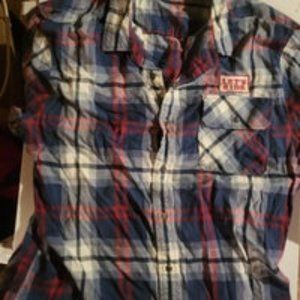 Harley Davidson Men's Let's Ride Plaid Slim Fit Sh…